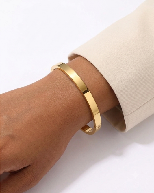 Le Jonc Orynn — Bracelet jonc fin titane doré 18K | Maison Orynn