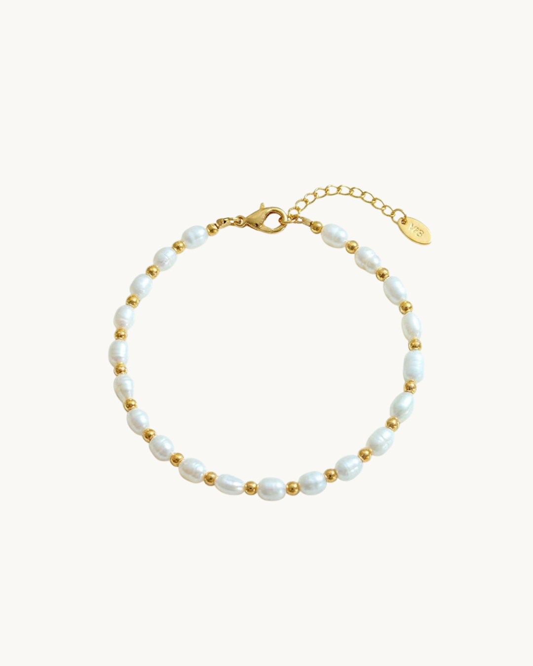 Le Bracelet Perlé — Bracelet perles baroques naturelles séparateurs dorés | Maison Orynn