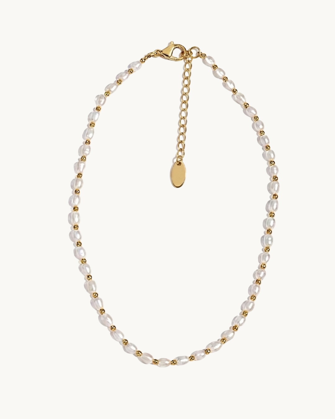 Les Perles Dorées — Collier perles baroques naturelles séparateurs dorés | Maison Orynn