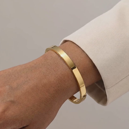 Le Jonc Orynn — Bracelet jonc fin titane doré 18K | Maison Orynn